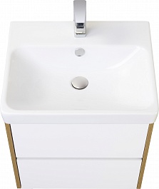 Акватон Мебель для ванной Сканди 70 дуб рустикальный, белая – фотография-5